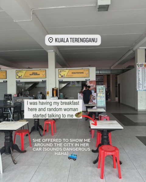 Image from: Hanya Kerana Tertidur Dalam Bas, Wanita Belarus Temui Kasih Seorang ‘Mak’ Di Terengganu