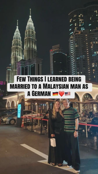 Image from: Wanita Jerman Kongsi Perkara Dipelajari Setelah Berkahwin Dengan Lelaki Malaysia