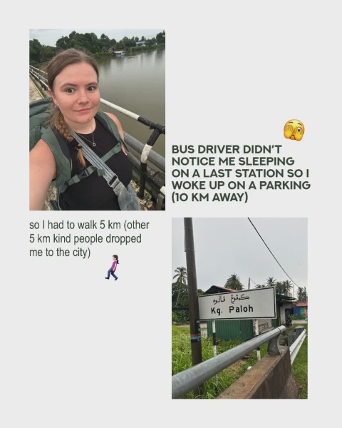 Image from: Hanya Kerana Tertidur Dalam Bas, Wanita Belarus Temui Kasih Seorang ‘Mak’ Di Terengganu