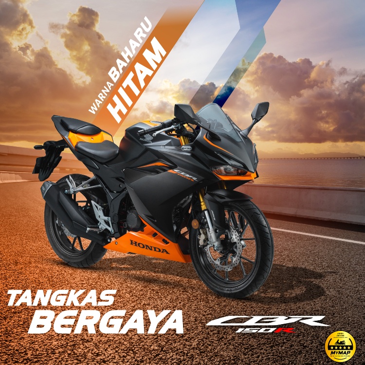 Image from: CBR150R Lebih Garang Dengan Warna Hitam Baharu