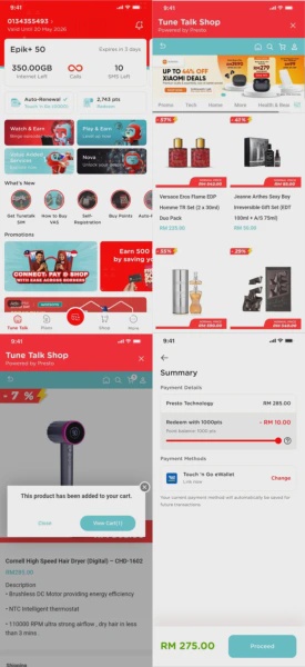 Image from: Tune Talk Lancar Platform E-Dagang Dalam Aplikasi