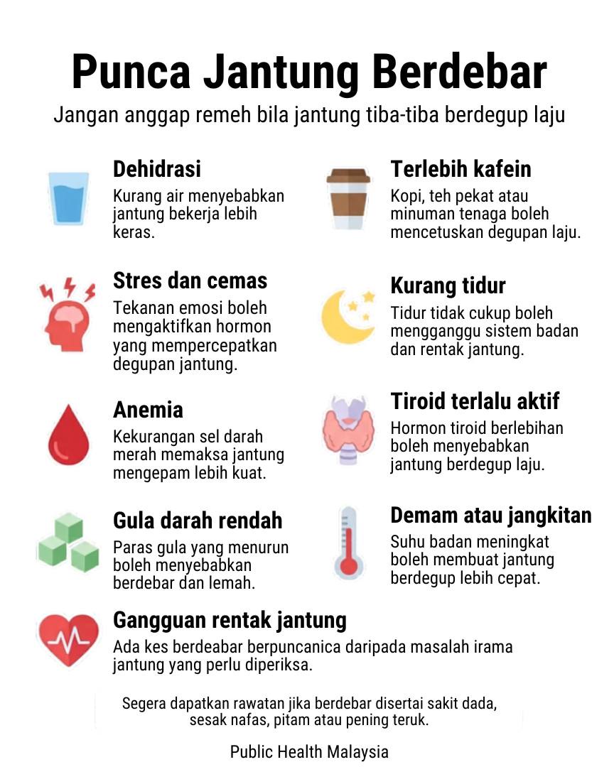Image from: Jangan Pandang Remeh, Ini Punca Jantung Anda Berdebar Tanpa Sebab