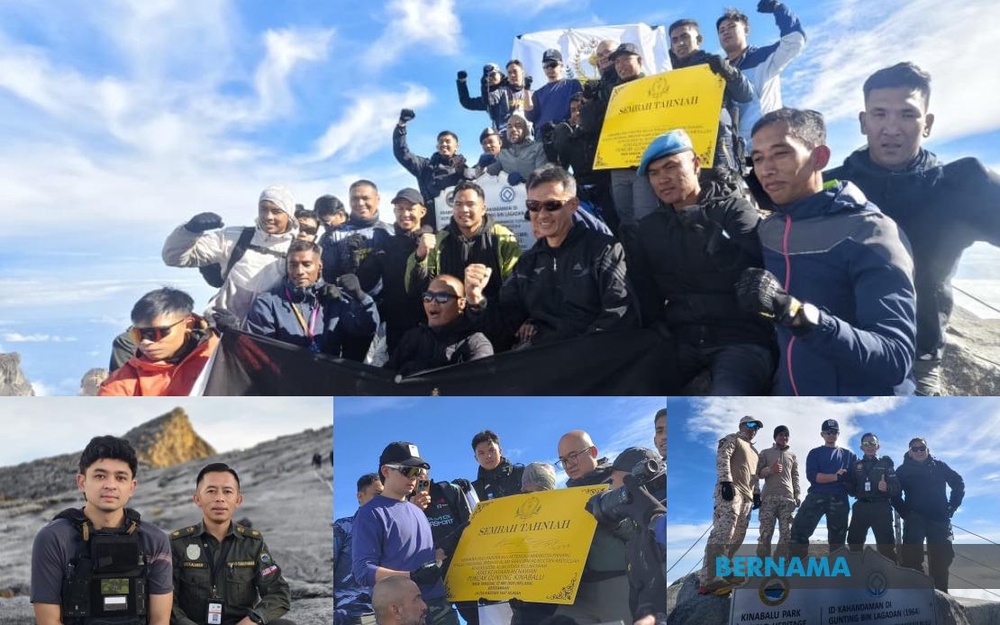Image from: Tengku Hassanal Berjaya 'Tawan' Puncak Gunung Kinabalu Hari Ini