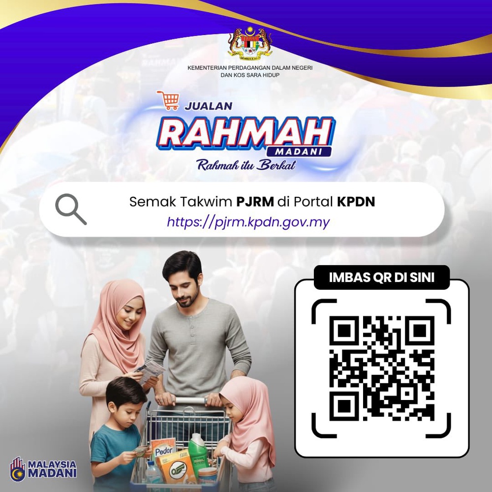 Image from: Tarikh & Lokasi Premis Jualan Rahmah MADANI Jun 2026