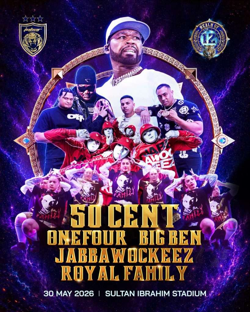 Image from: 50 Cent Bakal Gegar Sambutan "JDT Realm Of 12" Hari Ini