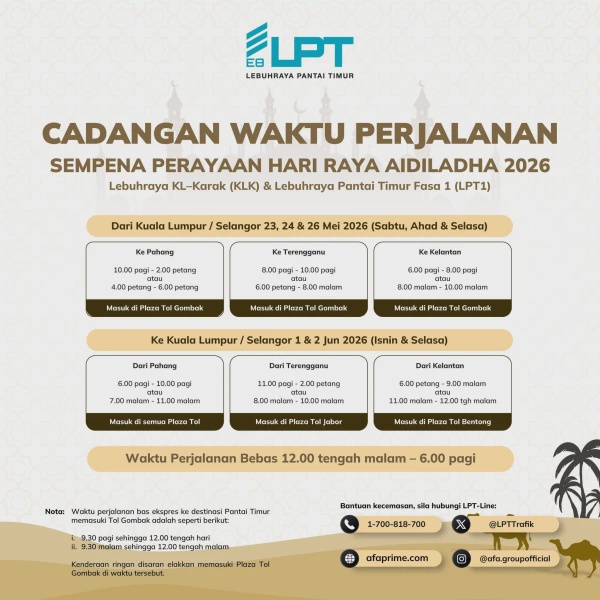 Image from: Nak Elak 'Jem', Ini 'Jadual Khusus' Balik Kampung Bagi Orang Pantai Timur