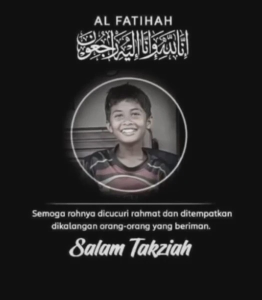 Image from: "Allah pinjamkan abang untuk hanya 13 tahun..", Coretan Ibu Untuk Amir Ashraf Sentuh Hati Ramai