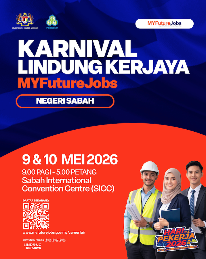 Image from: MYFutureJobs Sabah Himpun 50 Majikan Bermula 9 Mei Ini