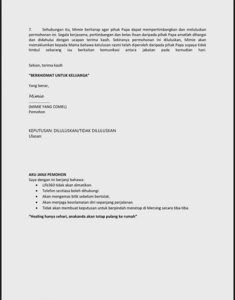 Image from: Wanita Minta Izin Bercuti, Sekali Jawapan E-mel Ayah Buat Ramai Terhibur