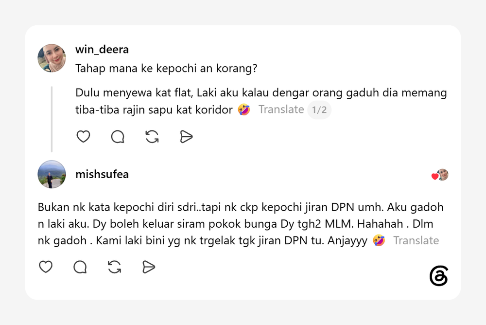 Image from: Wanita Tanya Tahap 'Kepochi' Netizen, Ratusan Komen Buat Ramai Terhibur