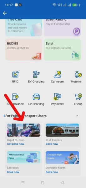 Image from: Rapid KL Perkenal Rapid Bulanan Digital, Boleh Diaktifkan Guna TNG eWallet