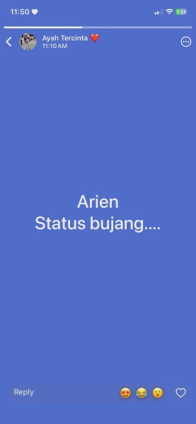 Image from: Niat Minta "Reshare" Status WhatsApp, 'Status' Lain Pula Ayah Hebah