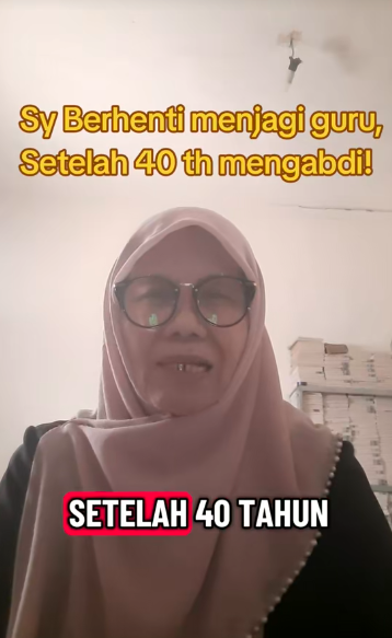 Image from: Berhenti Lepas 40 Tahun Berbakti, Guru Di Indonesia Tunjuk Gaji Terakhir RM94