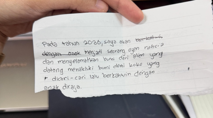 Image from: Kongsi Cita-cita, Jawapan Murid Buat Cikgu 'Sesak Nafas'