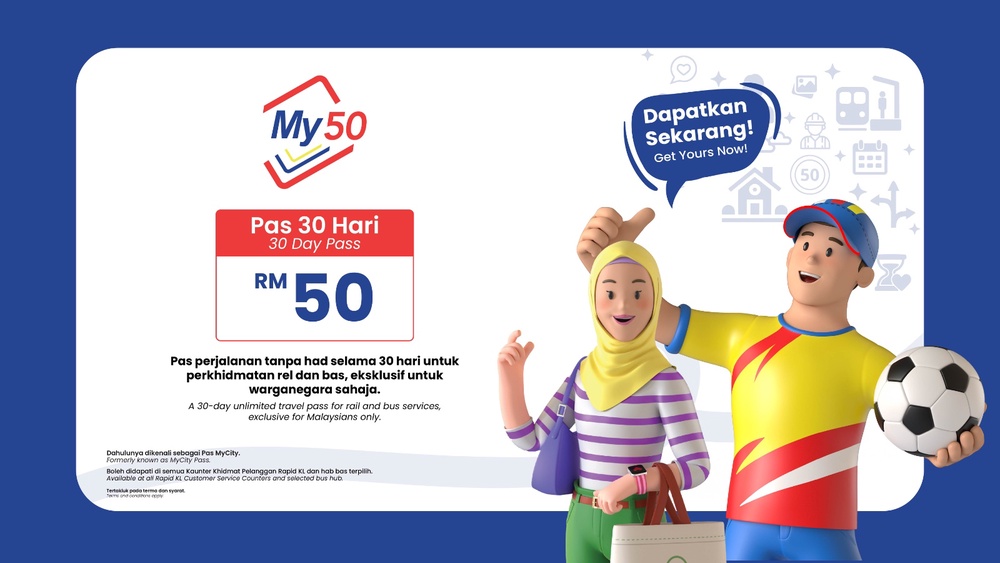Image from: Jangan Keliru, Ini Beza My50 & Pas Rapid KL Bulanan RM150