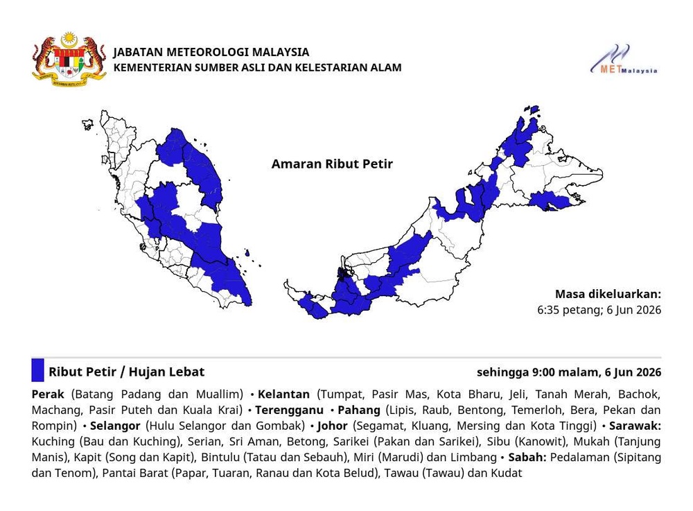Image from: Ribut Petir, Hujan Lebat Di 8 Negeri Malam Ini