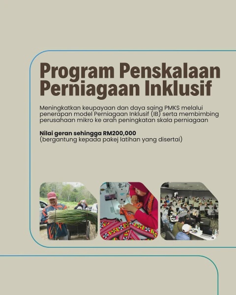 Image from: 5 Inisiatif SINAR KUSKOP, Pembiayaan Sehingga RM5 Juta Untuk PMKS