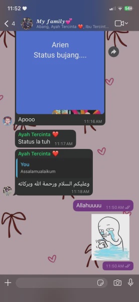 Image from: Niat Minta "Reshare" Status WhatsApp, 'Status' Lain Pula Ayah Hebah