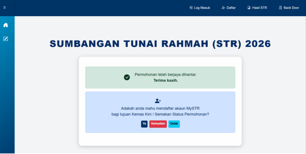 Image from: Tarikh Akhir Permohonan Baharu, Rayuan & Kemas Kini STR 2026 Fasa 3