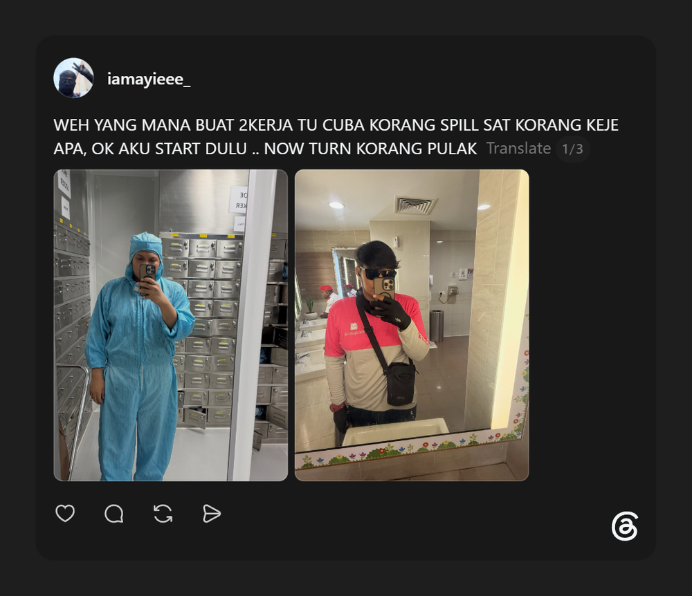 Image from: Hanya Kongsi Dua Keping Gambar, Kisah Lelaki Ini Buka Cerita Ramai