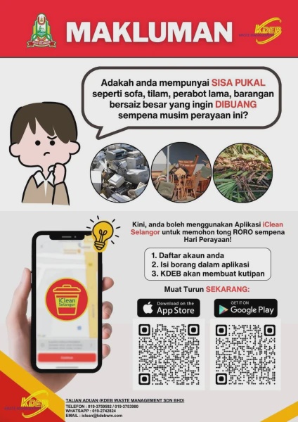 Image from: Nak Buang Sofa Lama? Ini Cara Mohon Tong RORO Percuma Untuk Penduduk Selangor