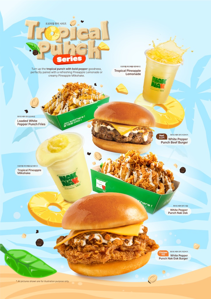 Image from: NakNak Perkenal Siri Tropical Punch, Ayam Lada Putih & Burger Baharu Dengan Rasa Nanas Tropika