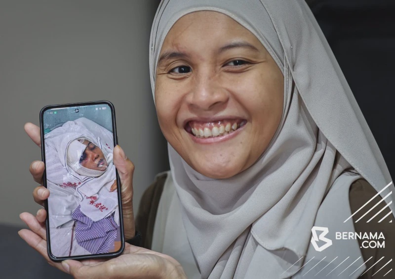 Image from: Buta Selepas Kemalangan, Masitah Belajar Erti Kebahagian Sebenar