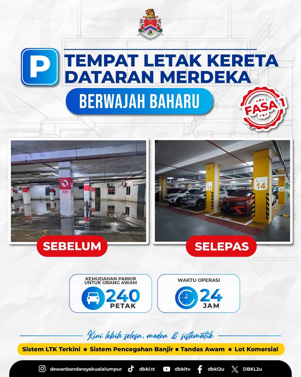 Image from: DBKL Naik Taraf Parkir Dataran Merdeka