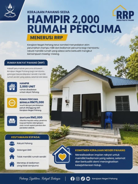 Image from: Rumah Rakyat Pahang (RRP): Syarat Kelayakan & Cara Mohon
