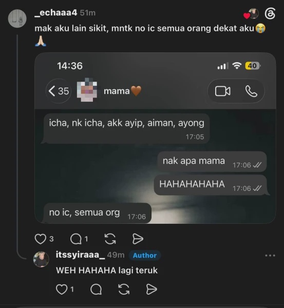 Image from: Ramai Anak Boleh 'Relate' Bila Mak-Mak Dah Mula Tanya Soalan Ini