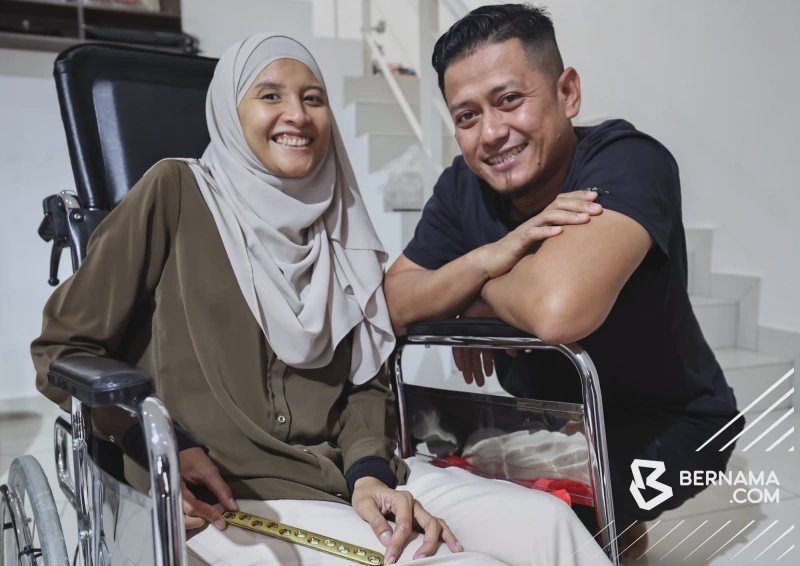 Image from: Buta Selepas Kemalangan, Masitah Belajar Erti Kebahagian Sebenar