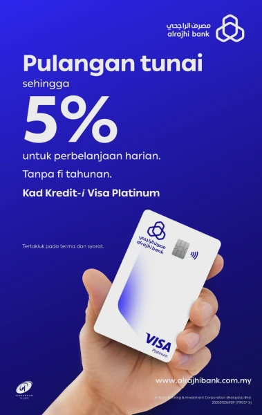 Image from: alrajhi bank Malaysia Perkukuh Perniagaan Perbankan Runcit Dengan Kad Kredit Visa Baharu