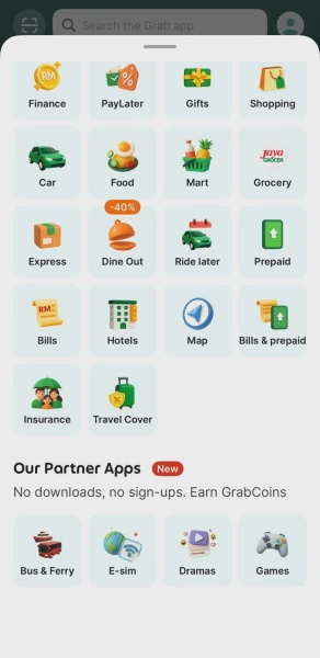 Image from: redBus Bawa Tempahan Bas Antara Bandar & Feri Kepada Pengguna Grab