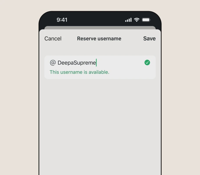 Image from: Mudah Je, Ini Cara Buat 'Reserve Username' Pada WhatsApp