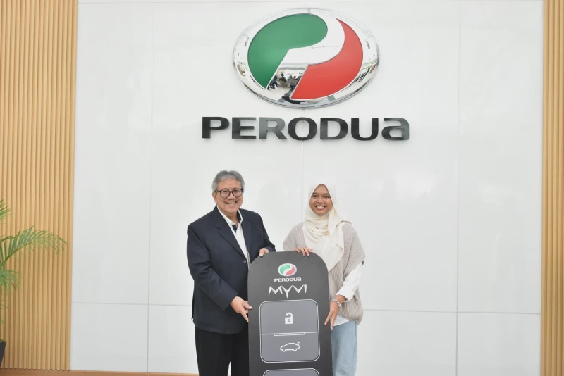 Image from: Pelajar UiTM Menang Perodua Myvi Baharu Menerusi Cabutan Bertuah P-Circle KLIMS 2026