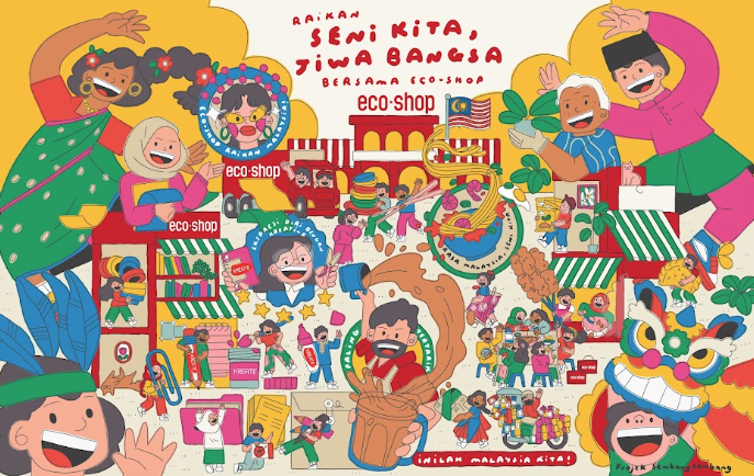 Image from: Eco-Shop Raikan Ekspresi Diri Menerusi Seni Dengan Kempen Merdeka 'Raikan Seni Kita, Jiwa Bangsa'