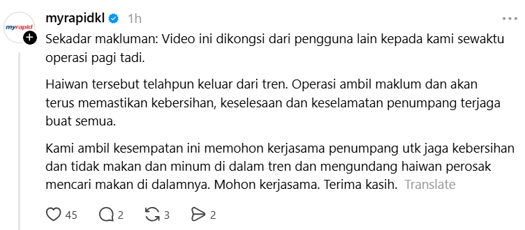 Image from: ‘Mickey Mouse’ Dalam MRT, Ini Penjelasan Rapid KL