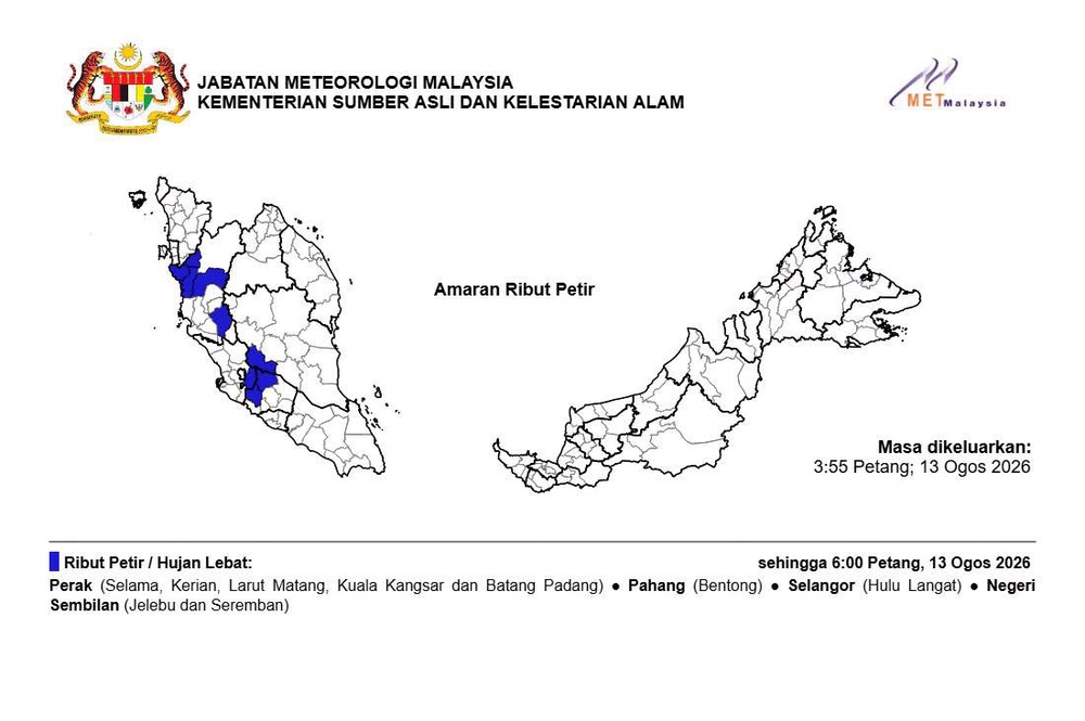 Image from: Hujan Lebat Di Empat Negeri Petang Ini
