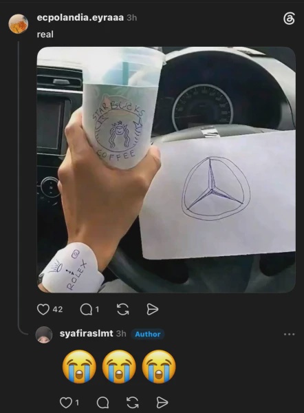 Image from: Wanita Kongsi Momen Dapat Kereta Idaman, Tapi Ada 'Plot Twist' Yang Buat Ramai Ketawa