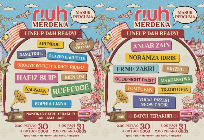 Image from: RIUH Merdeka Kembali Raikan Seni & Kreativiti Sempena Sambutan Hari Kebangsaan 2026