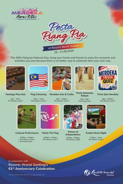 Image from: Resorts World Genting Meriahkan Merdeka Dengan Pengalaman Keluarga, Warisan Budaya & Hiburan