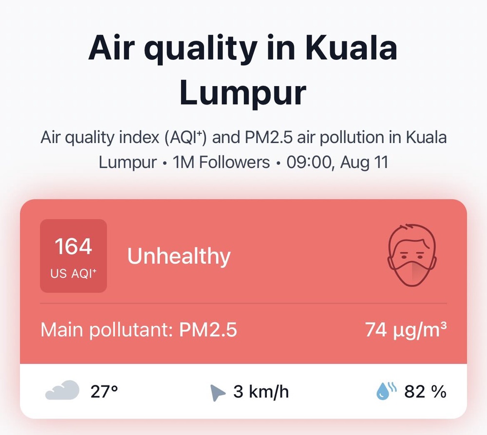 Image from: ‘KLCC Pun Dah Tak Nampak’ - Jerebu Tebal Jadi Tumpuan Warga Maya
