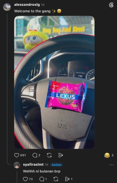 Image from: Wanita Kongsi Momen Dapat Kereta Idaman, Tapi Ada 'Plot Twist' Yang Buat Ramai Ketawa