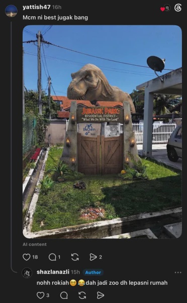 Image from: Lelaki Minta Cadangan Penuhi Ruang Kosong Di Halaman Rumah, Netizen Pula Bagi Idea ‘Luar Kotak’
