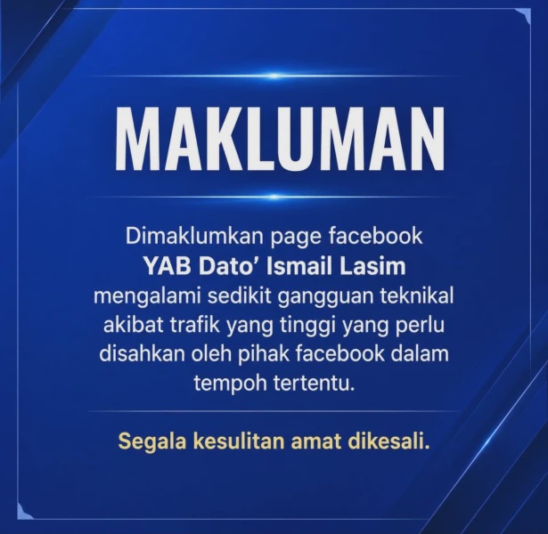 Image from: Facebook Rasmi MB Negeri Sembilan Alami Gangguan Teknikal