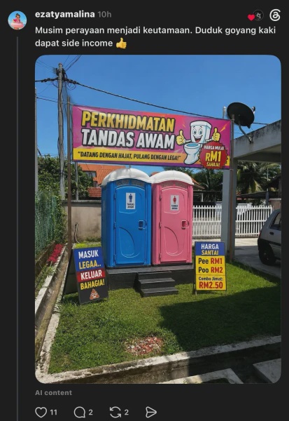 Image from: Lelaki Minta Cadangan Penuhi Ruang Kosong Di Halaman Rumah, Netizen Pula Bagi Idea ‘Luar Kotak’