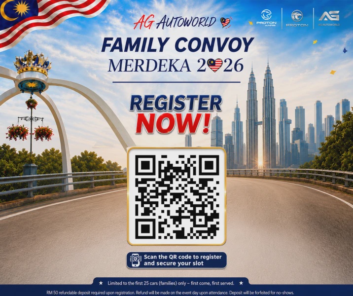Image from: Pengedar PROTON Pemenang Pelbagai Anugerah, AG AUTOWORLD Lancar AG Club Merdeka Family Convoy