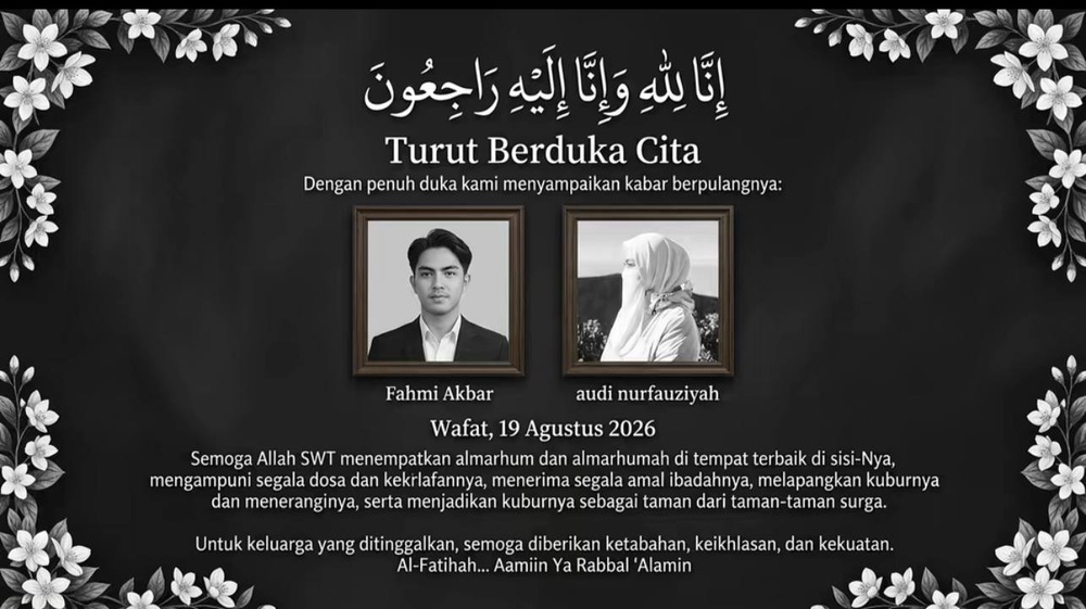 Image from: Tinggal Lapan Hari Lagi Bergelar Suami Isteri, Bakal Pengantin Ditemui Meninggal Dunia Dalam Sujud