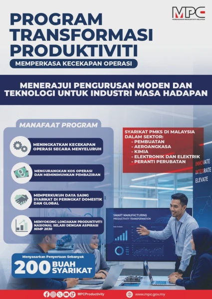 Image from: Program Transformasi Produktiviti NIMP 2030 Memacu 200 Syarikat Pembuatan