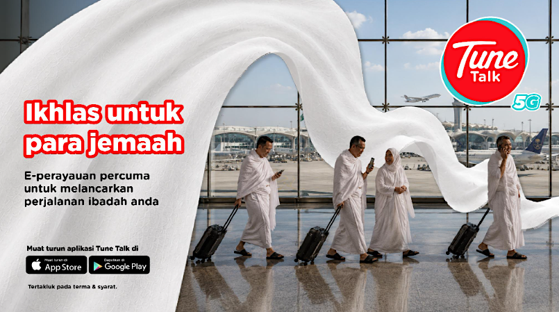 Image from: Tune Talk Kekalkan Jemaah Malaysia Berhubung Di Arab Saudi Dengan E-Roaming Percuma